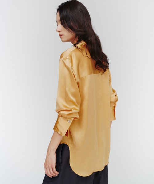 THINGS THAT MATTER（シングス ザット マター）の「SKIN BREATHING SILK SHIRTS / スキンブリージングシルクシャツ（シャツ/ブラウス・レディース・ベージュ/ブラック/ホワイト/ピンク・FREE）」の22枚目の写真