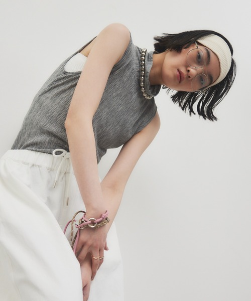 HANNE(アン)の「ダブルコードブレスレット(ブレスレット・レディース・ベージュ/ネイビー/ブルー・FREE)」の9枚目の写真