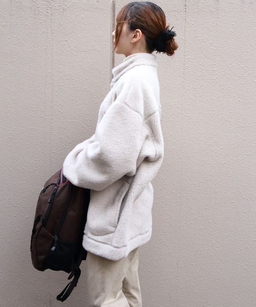 DANTON（ダントン）の「DANTON/ダントン　スタンドカラージャケット　STAND COLLAR JACKET　DT-A0700 WNN（ブルゾン・レディース・ブラック/チャコールグレー/ベージュ/ブラウン・M/S/L）」の21枚目の写真