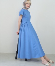 TID青ボールルームワンピース（M263D） ワンピース 原色 五分丈 丸首 – Mon3e