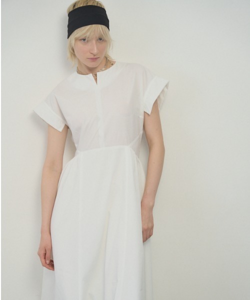Muel Chic（ミュエルシック）の「Amst onepiece アムストワンピース（ワンピース・レディース・ベージュ/ブルー/ホワイト/ブラック・MEDIUM/SMALL）」の12枚目の写真