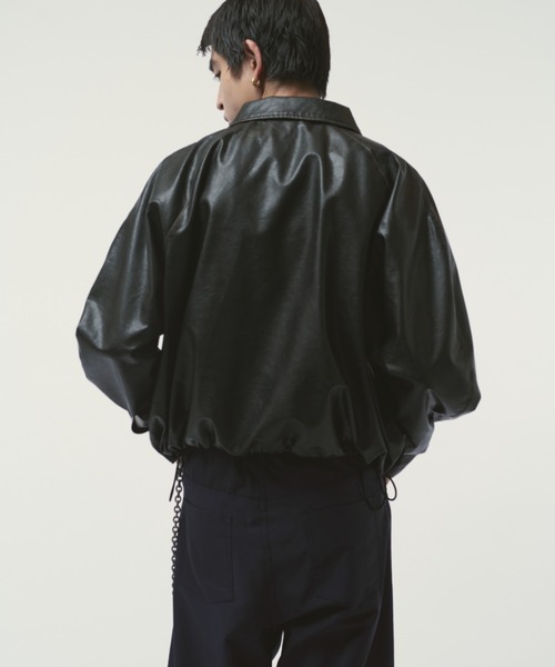 Lui's 25AWグランジシンセティックレザーバルーンブルゾン グランジシンセティックレザーバルーンブルゾン（ブルゾン）｜Lui's