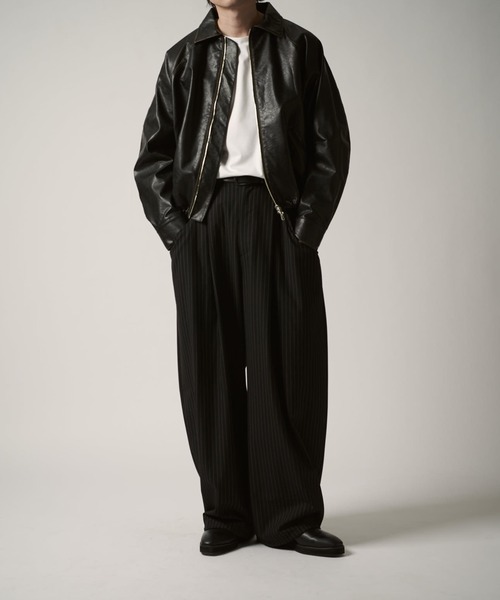 Lui's(ルイス)の「グランジシンセティックレザーバルーンブルゾン(ブルゾン・メンズ・ブラック・S/M/XS)」の15枚目の写真