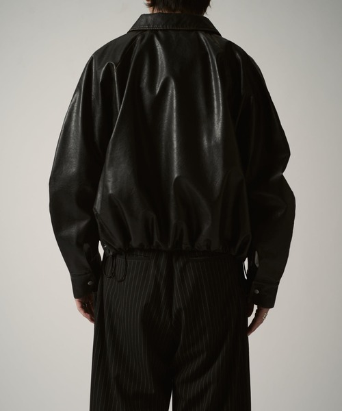 Lui's(ルイス)の「グランジシンセティックレザーバルーンブルゾン(ブルゾン・メンズ・ブラック・S/M/XS)」の16枚目の写真