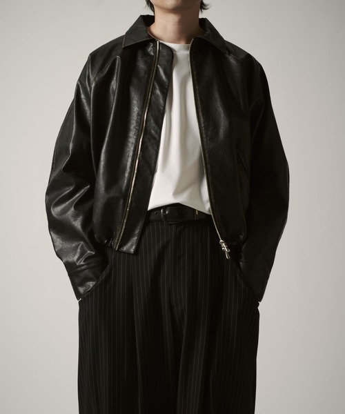 Lui's(ルイス)の「グランジシンセティックレザーバルーンブルゾン(ブルゾン・メンズ・ブラック・S/M/XS)」の21枚目の写真