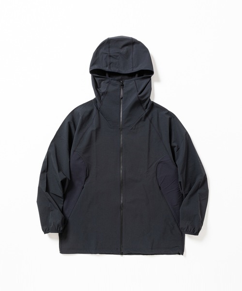 meanswhile(ミーンズワイル)の「Fleece Zip Hoodie(パーカー・メンズ・ブラック/チャコール・1(S)/2(M)/3(L))」の1枚目の写真