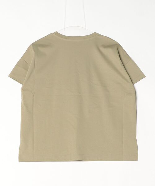 BRODIAEA(ブローディア)の「BRODIAEA プレミアムコットンTシャツ(Tシャツ/カットソー・レディース・サックスブルー/ブラック/モスグリーン/キャメル/オフホワイト/ピンク・40)」の13枚目の写真
