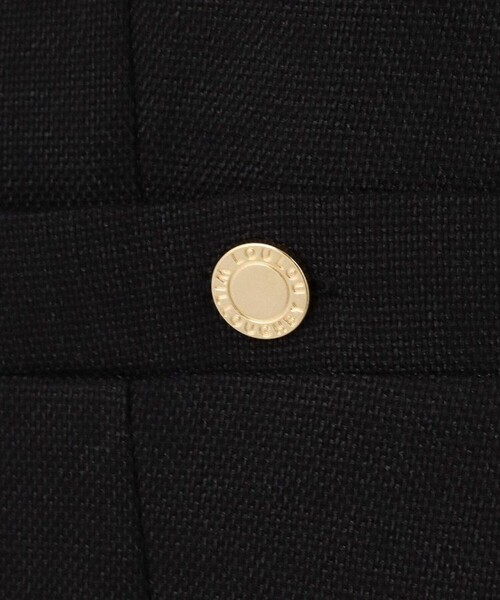 LOULOU WILLOUGHBY】ブライトリネン半袖ジャケット（ノーカラー