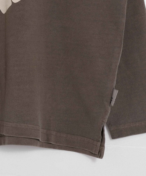 MAKE YOUR DAY(メイクユアデイ)の「EASY PEASY製品染め長袖T■パパサイズ(Tシャツ/カットソー・メンズ・レッド/モカ・L/M)」の11枚目の写真