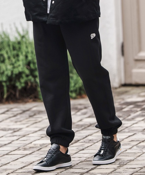 1minute 1second(ワンミニットワンセカンド)の「mp13848-12oz heavy weight pants with logo print スウェットパンツ(スウェットパンツ・メンズ・ブラック/アッシュ・M/L/XL)」の10枚目の写真