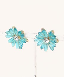 【charme by pimo 】マーガレット ビーズ 花 ピアス(MA)