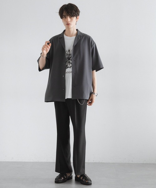 RAGEBLUE(レイジブルー)の「<接触冷感>オープンカラーシャツ/シャツジャケット(シャツ/ブラウス・メンズ・ベージュ/グレー/ブラック・MEDIUM/LARGE)」の22枚目の写真