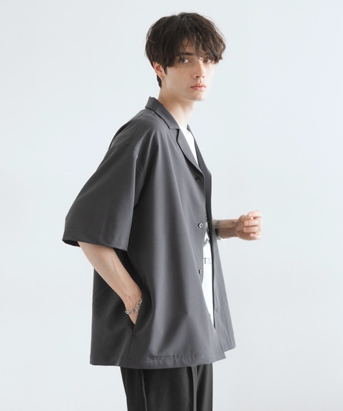 RAGEBLUE(レイジブルー)の「<接触冷感>オープンカラーシャツ/シャツジャケット(シャツ/ブラウス・メンズ・ベージュ/グレー/ブラック・MEDIUM/LARGE)」の21枚目の写真