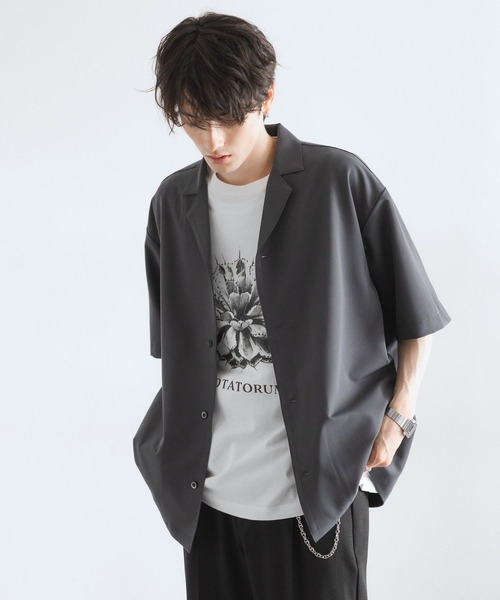 RAGEBLUE(レイジブルー)の「<接触冷感>オープンカラーシャツ/シャツジャケット(シャツ/ブラウス・メンズ・ベージュ/グレー/ブラック・MEDIUM/LARGE)」の20枚目の写真