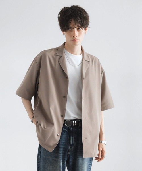 RAGEBLUE(レイジブルー)の「<接触冷感>オープンカラーシャツ/シャツジャケット(シャツ/ブラウス・メンズ・ベージュ/グレー/ブラック・MEDIUM/LARGE)」の16枚目の写真