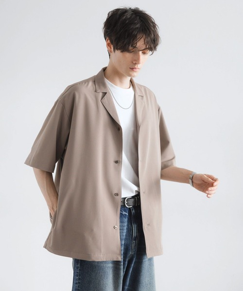 RAGEBLUE(レイジブルー)の「<接触冷感>オープンカラーシャツ/シャツジャケット(シャツ/ブラウス・メンズ・ベージュ/グレー/ブラック・MEDIUM/LARGE)」の14枚目の写真