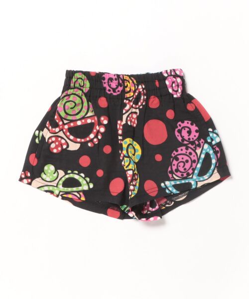 HYSTERIC MINI(ヒステリックミニ)の「HYSTERIC MINI HAPPENING総柄 ショートパンツ(その他パンツ・キッズ・レッド/ブラック・SMALL)」の2枚目の写真