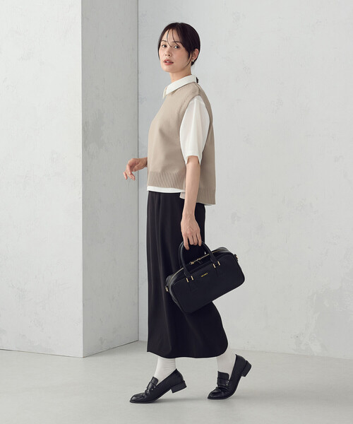 COMME CA ISM（コムサイズム）の「ニットベスト（ベスト・レディース・ブルー/ブラック/チャコール/ベージュ・FREE）」の13枚目の写真