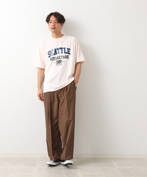 THE SHOP TK (ザ ショップ ティーケー )の「カレッジロゴ半袖Tシャツ /親子リンク/洗濯機OK(Tシャツ/カットソー・メンズ・スミクロ/グリーン/ナチュラル・02/03/04)」の14枚目の写真