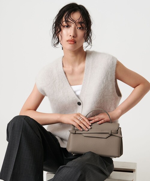 TOV＞MIMI バッグ BE/BL（ハンドバッグ）｜tov（トーヴ）の