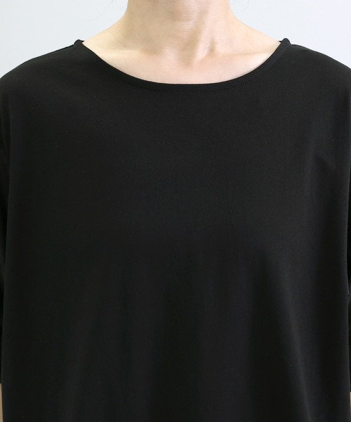 Aletta vita(アレッタビータ)の「異素材切替袖タックプルオーバー(Tシャツ/カットソー・レディース・オフホワイト/ブラック・M)」の8枚目の写真