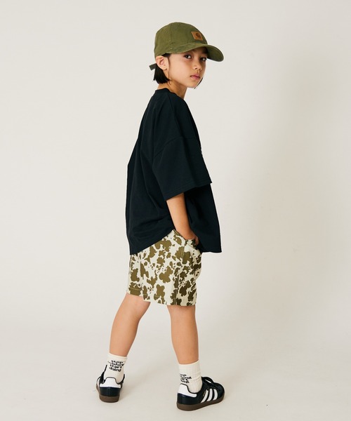 ★Karen Millen★ フローラルアニマルジョーゼットビーチパンツ 総柄プリントショートパンツ(90cm レインボー): キッズ