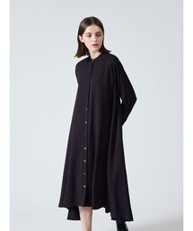 mizuiroind | mizuiro ind T/Rスタンドカラーフレアワンピース(ワンピース)