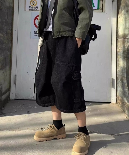 正規品即発VERMO ワイドショーツデニム　サイズ26 UNISEX》Prime-Wide Denim Shorts/プライムワイドデニムショーツ