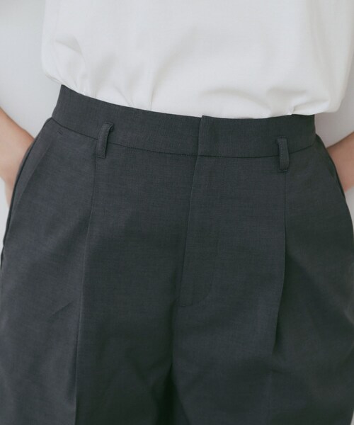 index（インデックス）の「ベルト付きストレッチテーパードパンツ/セットアップ可【洗濯機洗い可/吸水速乾/接触冷感】（その他パンツ・レディース・ライトベージュ/ブラック/チャコールグレー・42/40/38/36/34）」の22枚目の写真