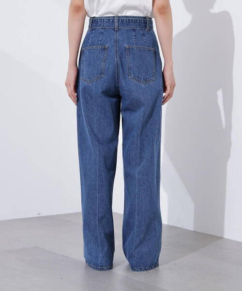 N.（N. Natural Beauty Basic）（エヌエヌナチュラルビューティーベーシック）の「ベルテッドワイドデニムパンツ（デニムパンツ・レディース・ブルー・MEDIUM/SMALL）」の21枚目の写真