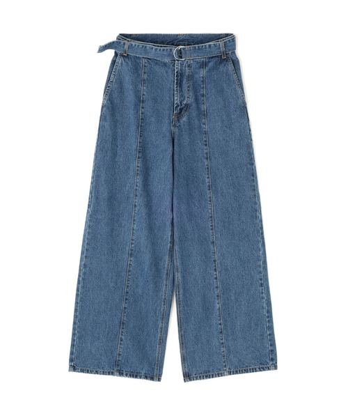 N.（N. Natural Beauty Basic）（エヌエヌナチュラルビューティーベーシック）の「ベルテッドワイドデニムパンツ（デニムパンツ・レディース・ブルー・MEDIUM/SMALL）」の5枚目の写真