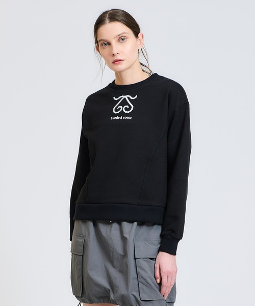 blanc basque(ブランバスク)の「BLANC basque / ロゴスウェット《ESTNATION EXCLUSIVE》(スウェット・レディース・ブラック/ホワイト・FREE)」の2枚目の写真