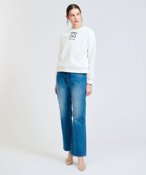 blanc basque(ブランバスク)の「BLANC basque / ロゴスウェット《ESTNATION EXCLUSIVE》(スウェット・レディース・ブラック/ホワイト・FREE)」の6枚目の写真