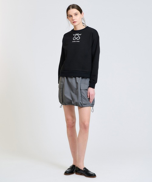 blanc basque(ブランバスク)の「BLANC basque / ロゴスウェット《ESTNATION EXCLUSIVE》(スウェット・レディース・ブラック/ホワイト・FREE)」の9枚目の写真