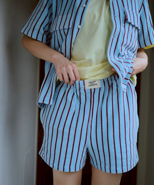 common gull products.(コモンガルプロダクツ)の「夏の手のひらの上にあるパンツ(その他パンツ・レディース・ブルー系/イエロー系・MEDIUM/SMALL/LARGE)」の2枚目の写真