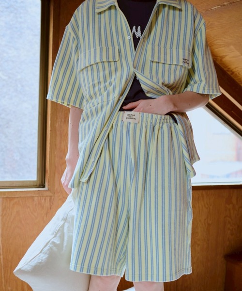 common gull products.(コモンガルプロダクツ)の「夏の手のひらの上にあるパンツ(その他パンツ・レディース・ブルー系/イエロー系・MEDIUM/SMALL/LARGE)」の1枚目の写真
