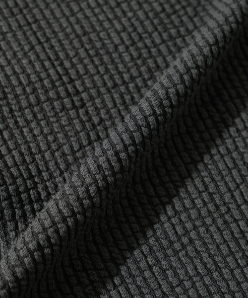 RIDING HIGH（ライディングハイ）の「RIDING HIGH/ ライディングハイ 別注 シアサッカージャージ Tシャツ（Tシャツ/カットソー・メンズ・アイボリー/ブラック系その他・MEDIUM/LARGE）」の9枚目の写真