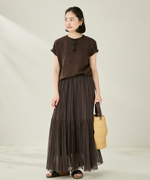 plage TIERED PLEATS スカート セール】TIERED PLEATS スカート(スカート)|Plage