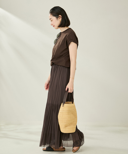 plage プラージュ ette Tiered スカート ベージュ セール】TIERED PLEATS スカート（スカート）｜Plage（プラージュ）の