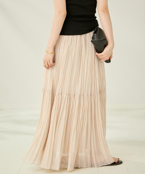 plage プラージュ　タフタバルーンスカート　ベージュ　36サイズ　美品 plage プラージュ タフタバルーンスカート ベージュ 36サイズ 美