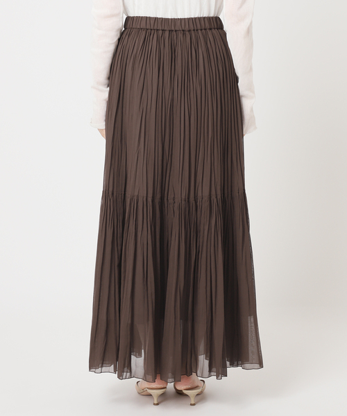 plage(プラージュ)の「TIERED PLEATS スカート(スカート・レディース・ベージュ/ブラウン・36/38)」の20枚目の写真
