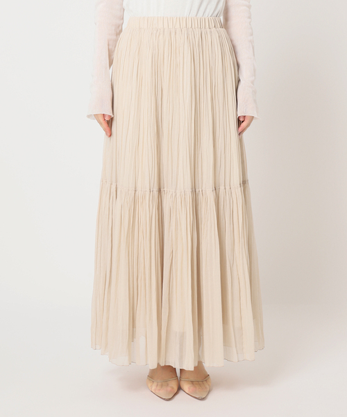 新品☆Plage Georgette Tiered スカート　プラージュ セール】TIERED PLEATS スカート（スカート）｜Plage