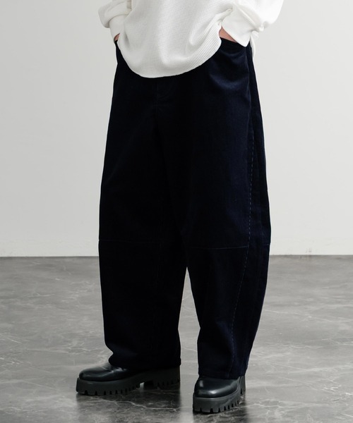Rocky Monroe(ロッキーモンロー)の「コーデュロイパネル切り替えイージーワイドエッグパンツ(その他パンツ・メンズ・グリーン/ネイビー・マルチサイズ)」の9枚目の写真