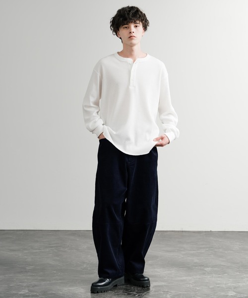 Rocky Monroe(ロッキーモンロー)の「コーデュロイパネル切り替えイージーワイドエッグパンツ(その他パンツ・メンズ・グリーン/ネイビー・マルチサイズ)」の12枚目の写真