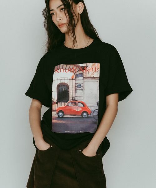 vintage print T shirt(unisex)（Tシャツ/カットソー）｜Knuth