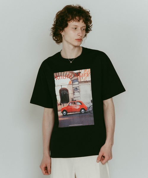 Knuth Marf 黒 長袖Tシャツ Knuth Marf - vintage print T shirt(unisex) / ヴィンテージ