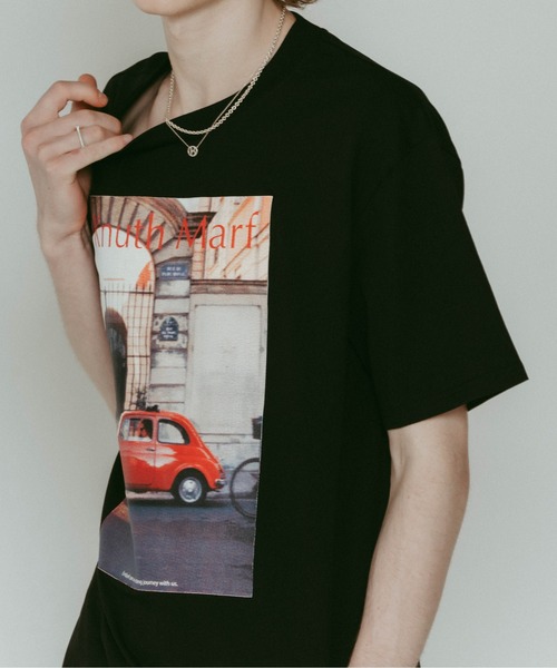 Knuth Marf(クヌースマーフ)の「vintage print T shirt(unisex)(Tシャツ/カットソー・レディース・ブラック×ブラック/モスグリーン/ブラック/アイボリー/グレー・FREE)」の21枚目の写真