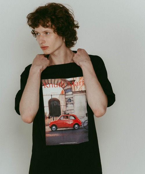 Knuth Marf(クヌースマーフ)の「vintage print T shirt(unisex)(Tシャツ/カットソー・レディース・ブラック×ブラック/モスグリーン/ブラック/アイボリー/グレー・FREE)」の22枚目の写真