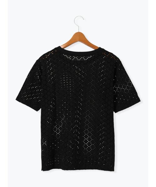 Lugnoncure（ルノンキュール）の「カットレースハーフスリーブトップス（その他トップス・レディース・ブラック/チャコールグレー/オフホワイト・F）」の16枚目の写真