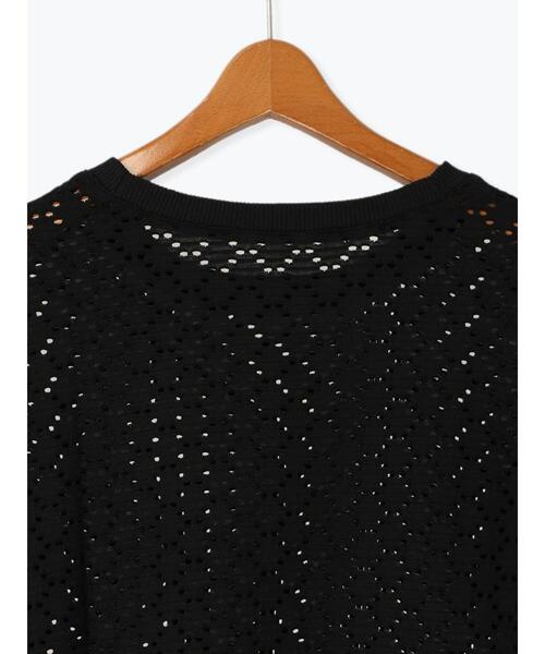 Lugnoncure（ルノンキュール）の「カットレースハーフスリーブトップス（その他トップス・レディース・ブラック/チャコールグレー/オフホワイト・F）」の20枚目の写真